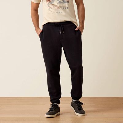 ARIAT - Black ToughStock Washed Heavyweight Fleece Joggers