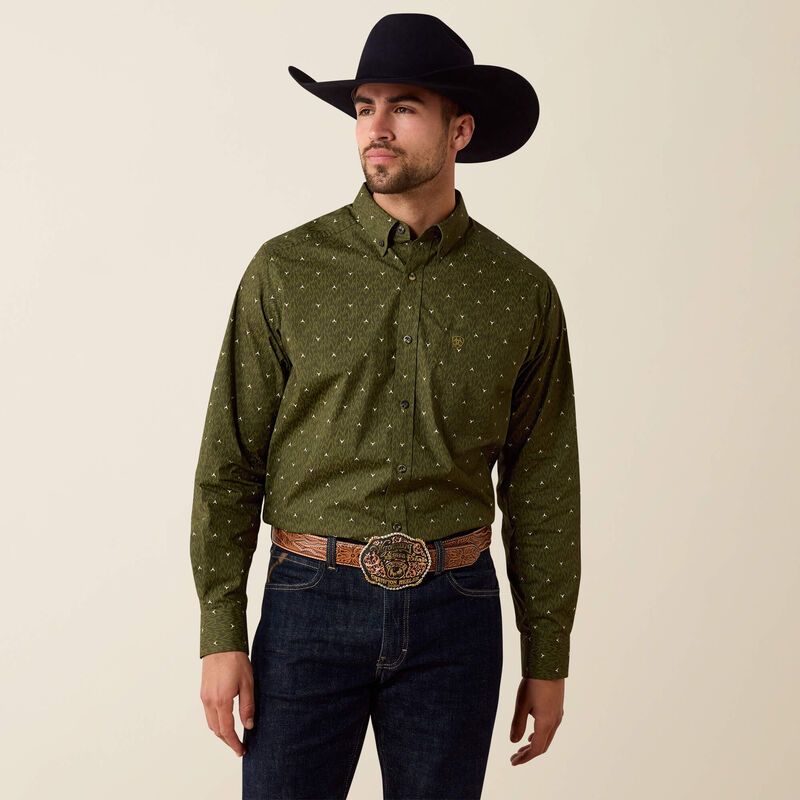 ARIAT - Chad Classic Fit Grape Leaf Shirt