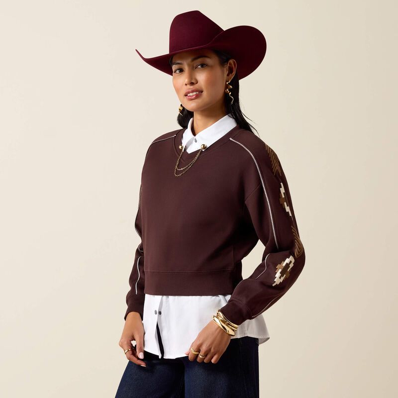 ARIAT - Chocolate Plum Dakota Sweatshirt