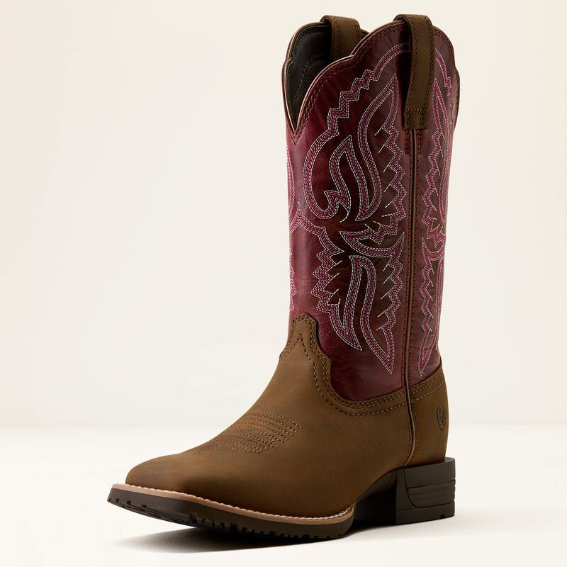 ARIAT - Berry Spice Hybrid Ranchwork Wide Square Toe Western Boot