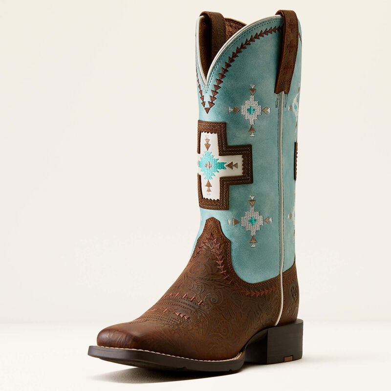ARIAT - Watercolor Round Up Cantina Wide Square Toe Western Boot