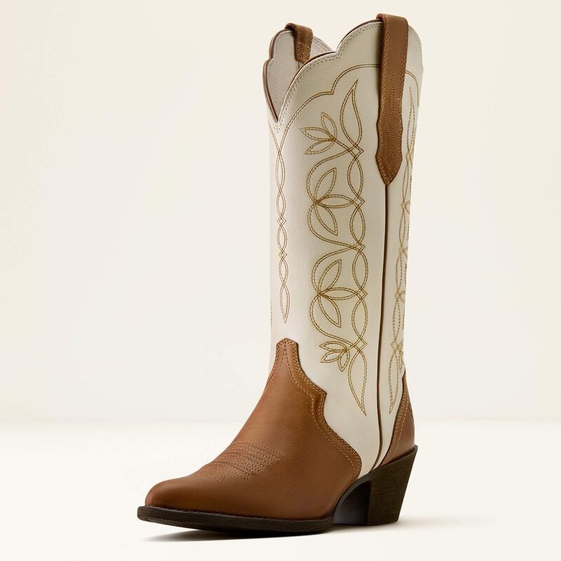 ARIAT - Wheat Brown Heritage Blossom J Toe Western Boot