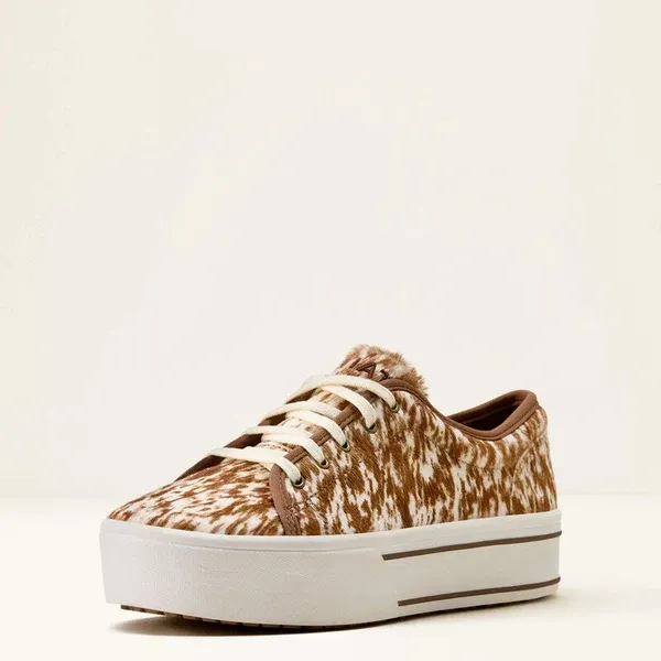 ARIAT - Speckled Cow Print Skylar Slip On Shoe
