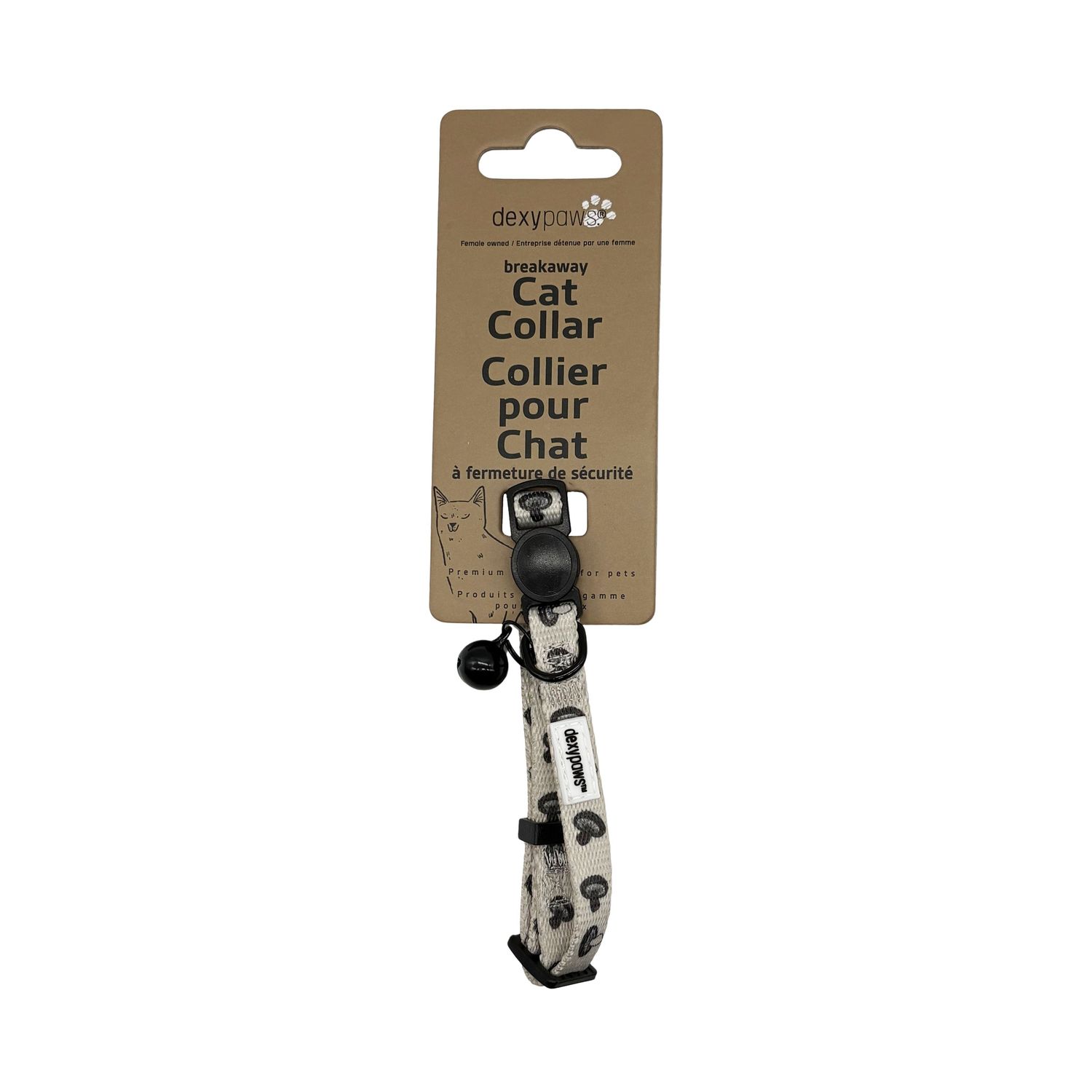 DEXYPAWS - Mushroom Breakaway Cat Collar