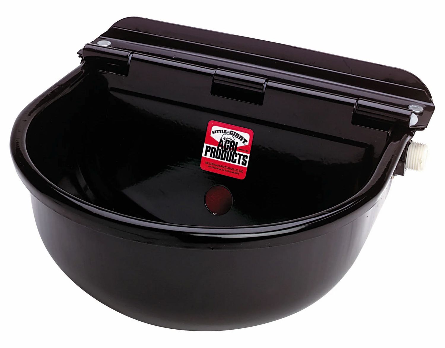 MILLER - Black Epoxy-Coated Steel Automatic Stock Waterer, Colour: Black