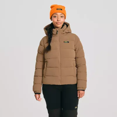 CHLOROPHYLLE - Insulated Hooded Jacket Latte