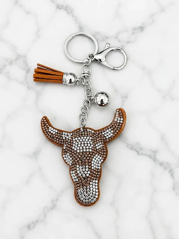 LUXY CHARMS - Longhorn Bling Keychain