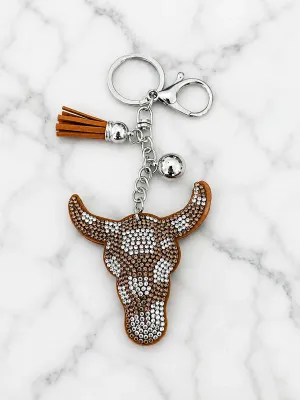 LUXY CHARMS - Longhorn Bling Keychain