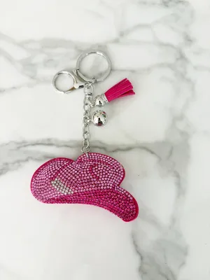 LUXY CHARMS - Rhinestone Rodeo Hat Keychain
