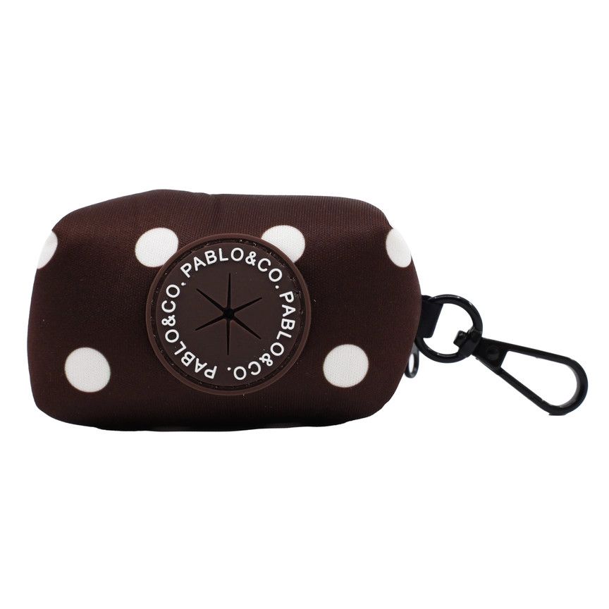 PABLO &amp; CO - Polka Dots Poop Bag Holder, Size: 10cm x 7cm