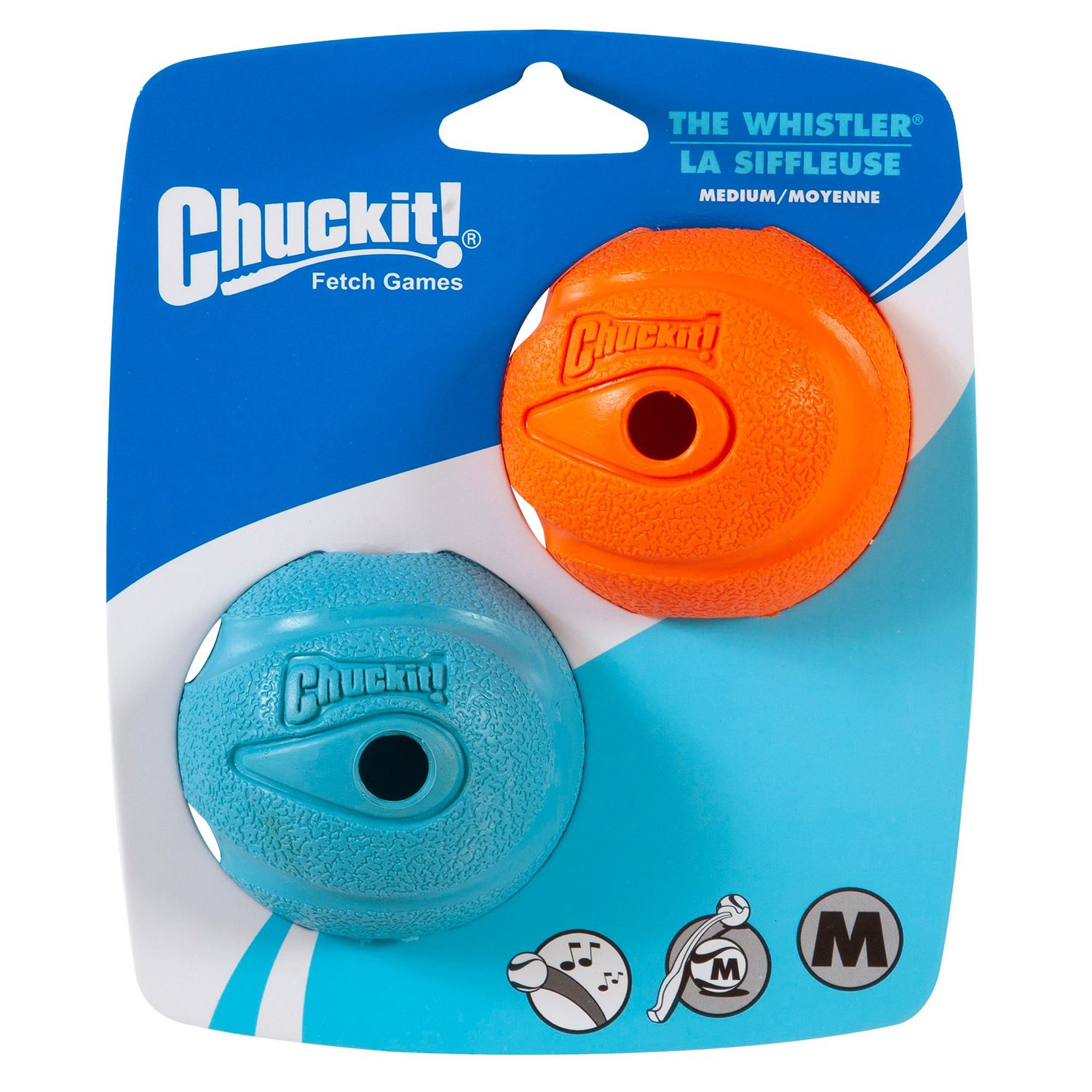 CHUCK IT - The Whistler, Size: Medium (2 Pack)