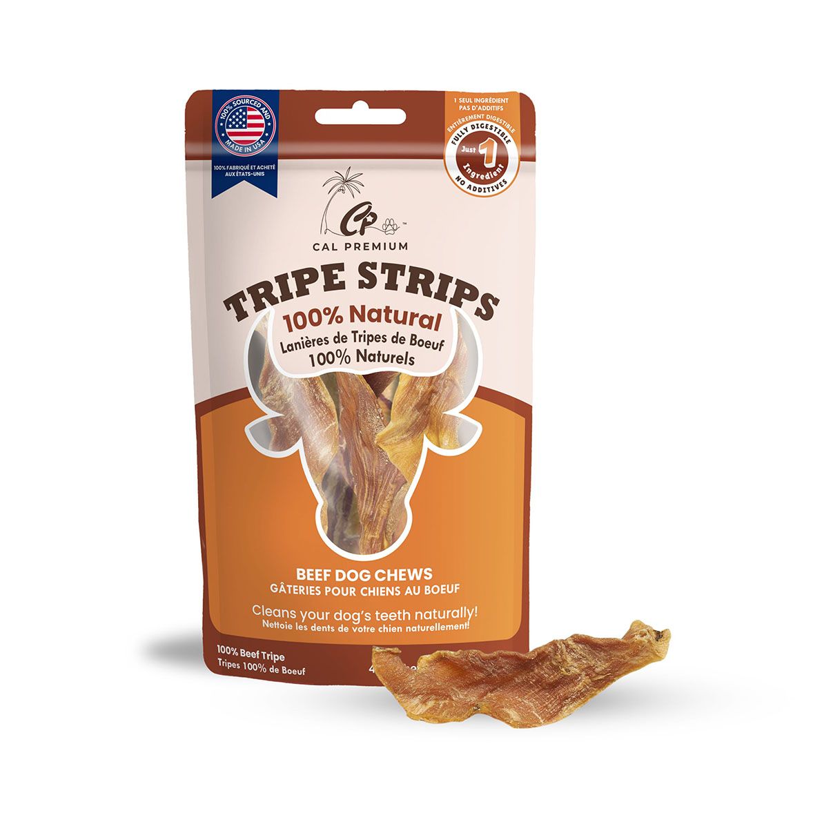 CAL PREMIUM - Tripe Strips, Net Weight: 4-6'' (4-5 ct)