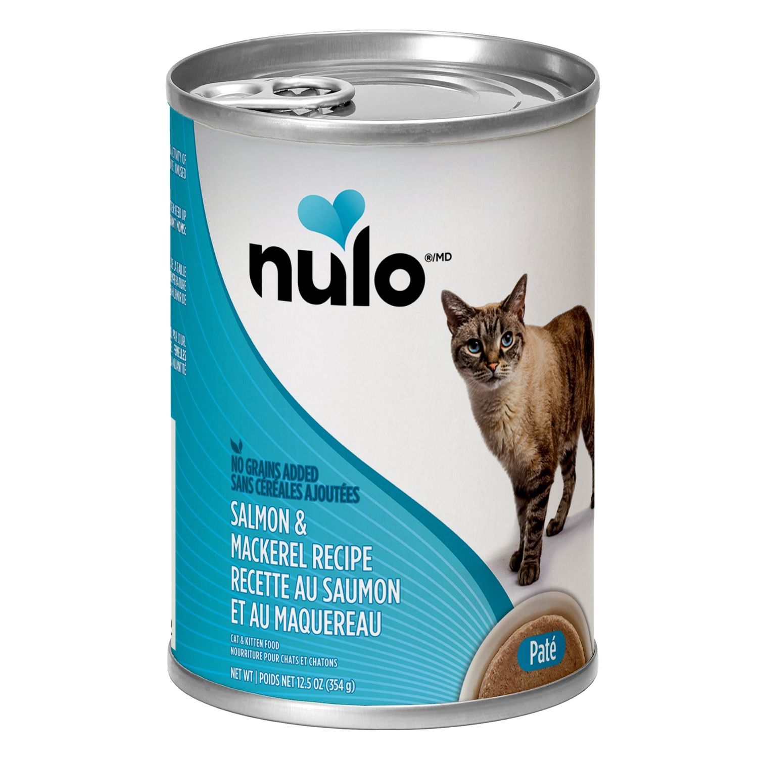 NULO - Paté Salmon &amp; Mackerel Recipe for Cats, Net Weight: 12.5oz