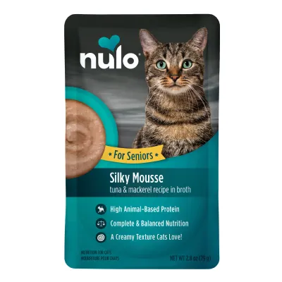 NULO - Silky Mousse Senior Tuna &amp; Mackerel Recipe for Cats