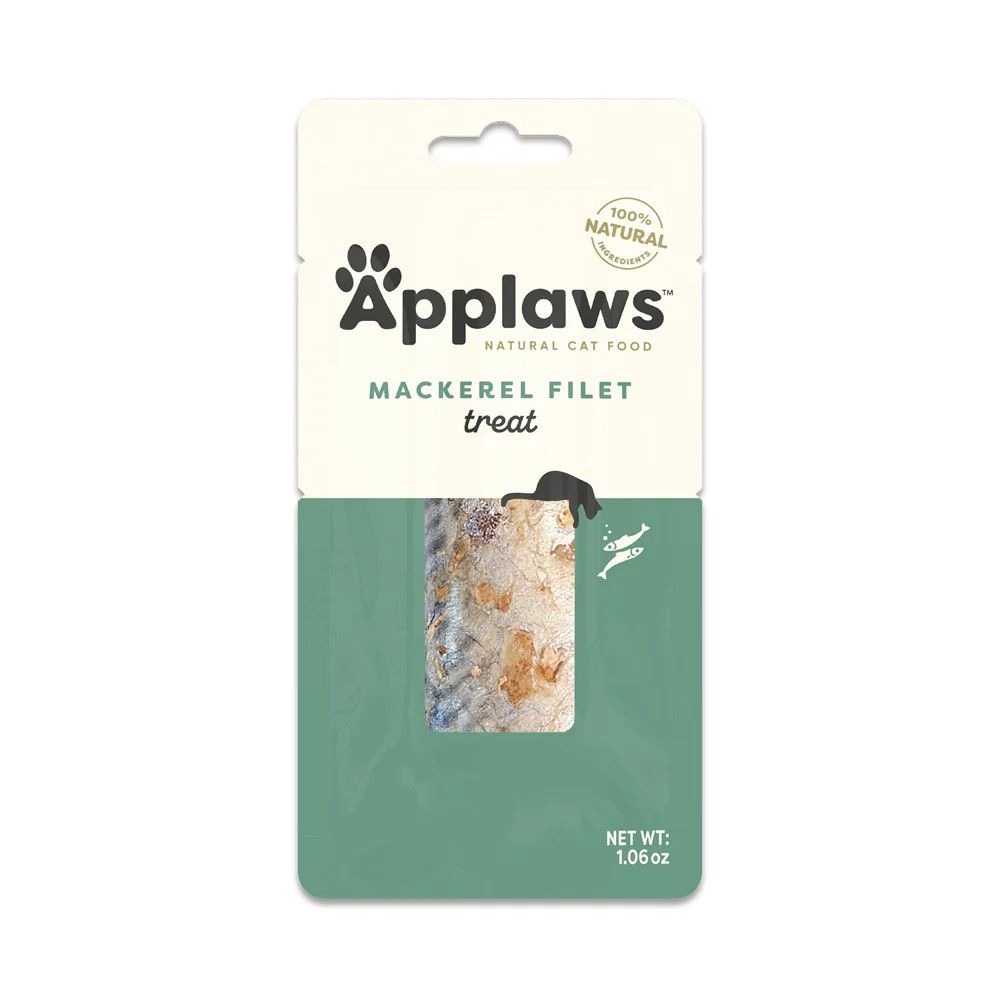 APPLAWS - Natural Mackerel Fillet Treat, Net Weight: 30g