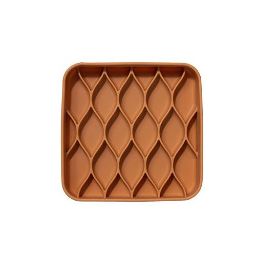 DOGGED - Argyle Slow Feeder Nutmeg Bowl, Colour: Nutmeg