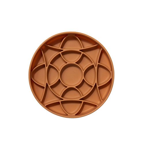 DOGGED - Circulo Slow Feeder Nutmeg Bowl, Colour: Nutmeg