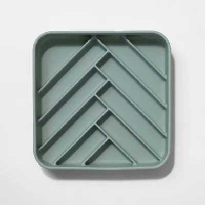DOGGED - Chevron Slow Feeder Seafoam Bowl