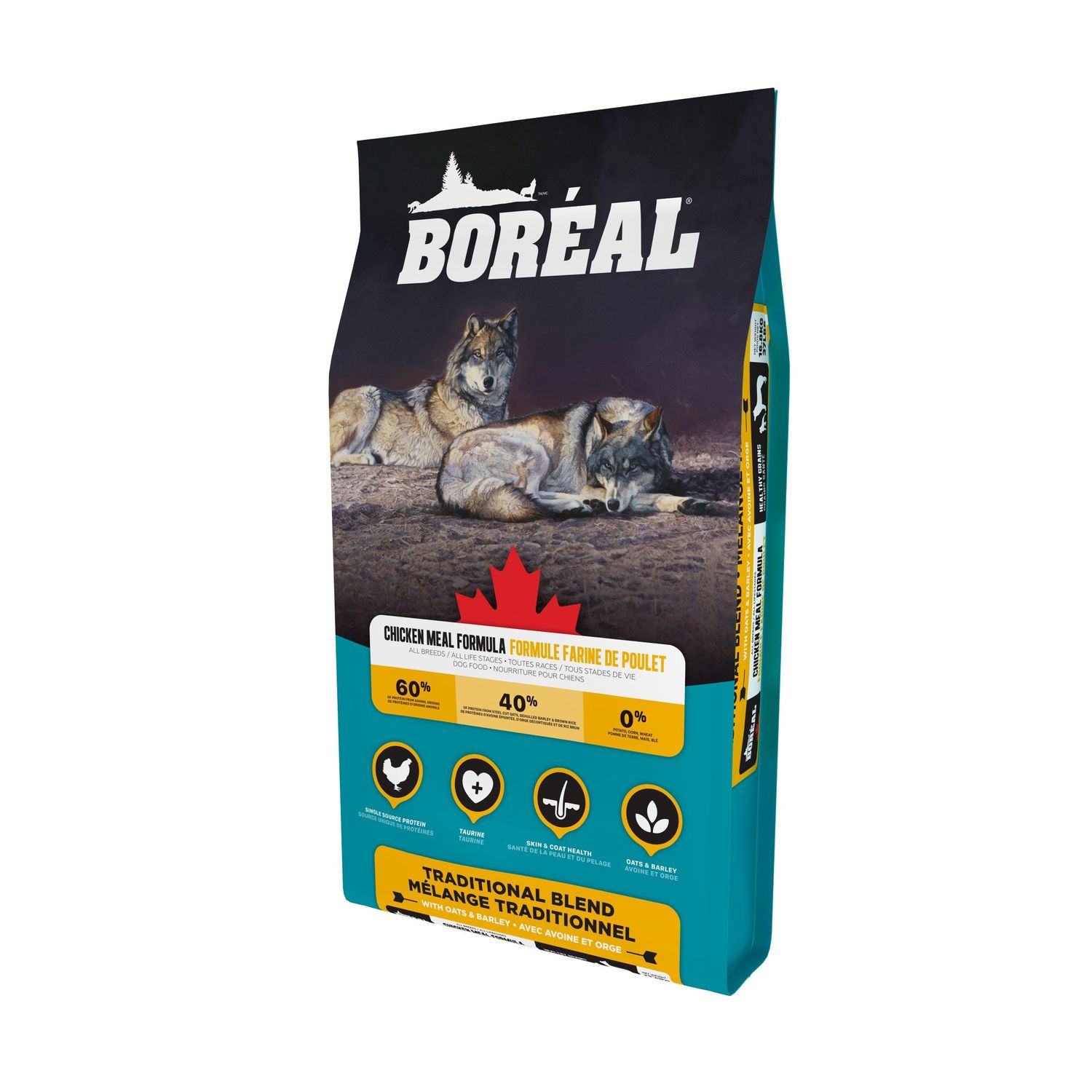 BORÉAL - Traditional Blend Chicken Meal Formula with Oats &amp; Barley, Net Weight: 16.8kg