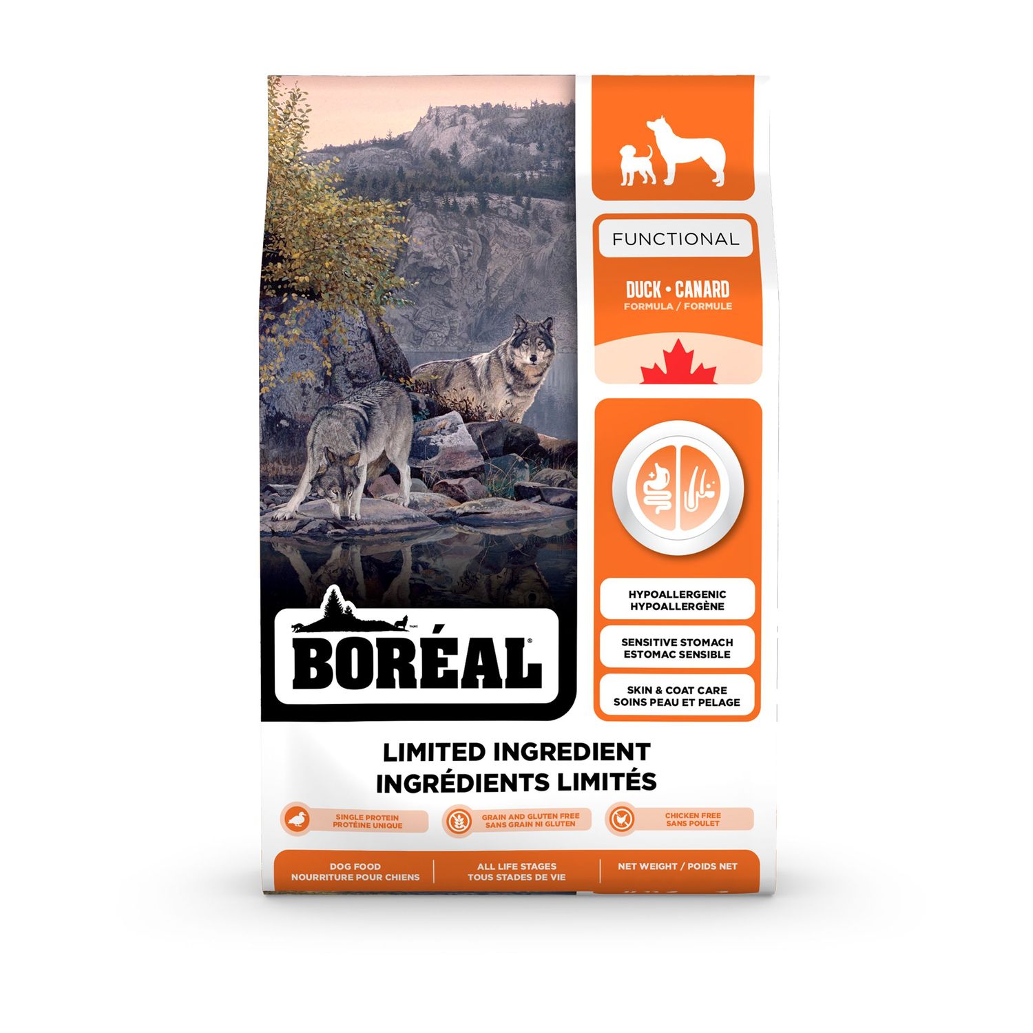 BORÉAL - Functional Limited Ingredient Duck Recipe, Net Weight: 1.8kg