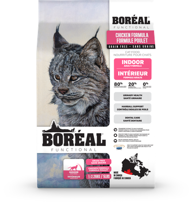 BORÉAL - Grain-Free Functional Indoor Cat Recipe with Canadian Chicken