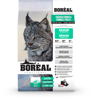 BORÉAL - Grain-Free Functional Senior / Less Active Cat Recipe with Canadian Chicken