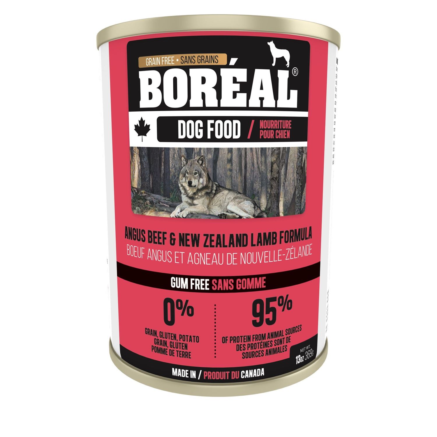 BORÉAL - Canadian Angus Beef &amp; New-Zealand Lamb Complete Diet, Net Weight: 369g