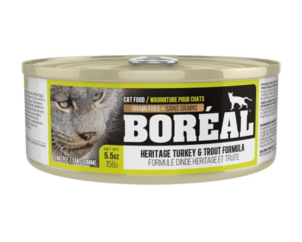 BORÉAL - Heritage Turkey &amp; Trout High Meat Complete Diet, Net Weight: 156g