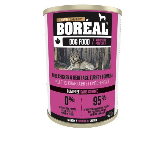 BORÉAL - Canadian Cobb Chicken &amp; Heritage Turkey Complete Diet, Net Weight: 369g