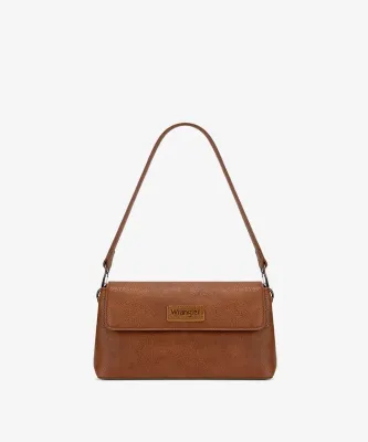 WRANGLER - Retro Flap Brown Shoulder Bag