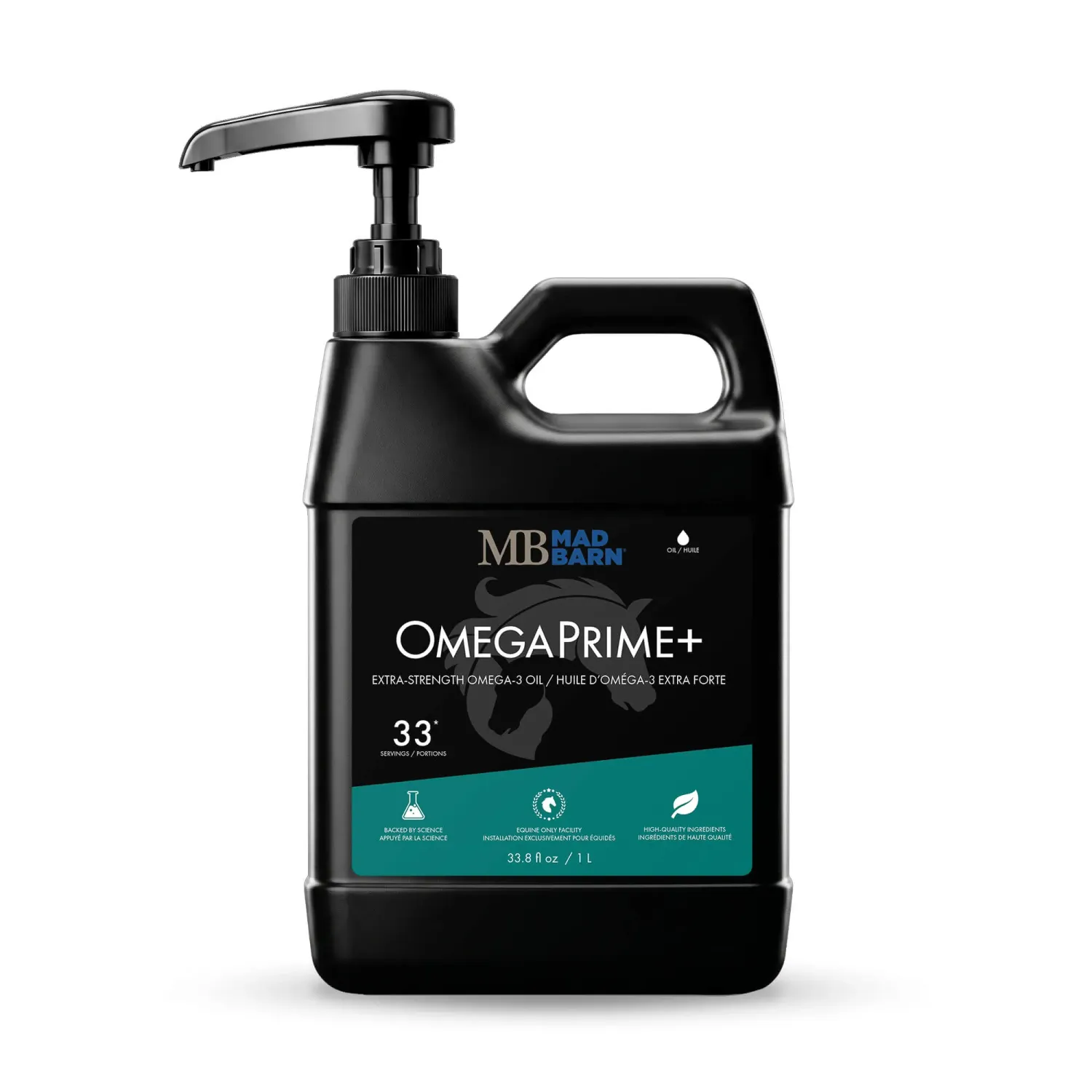 MADBARN - OmegaPrime+ Extra-Strength Omega-3 Oil, Net Weight: 1 Litre