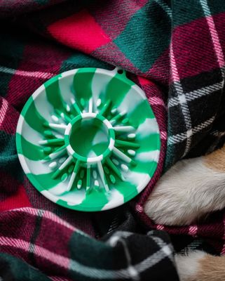 DOG'S CRUSH - Mini Kiwi Xmas Edition Slow Feeder Bowl