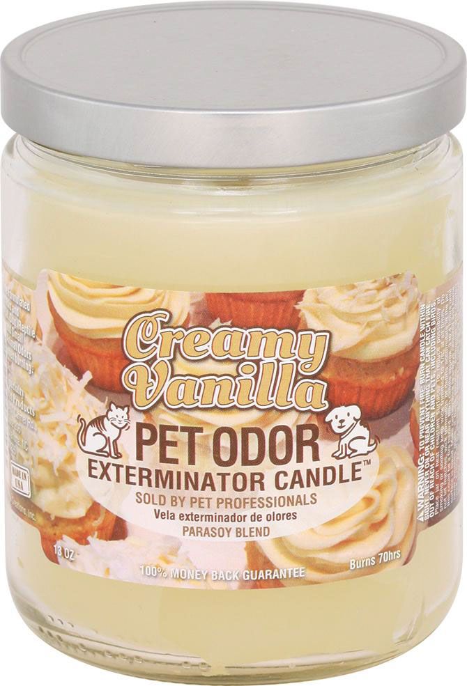 HOLLY MOLLY - Creamy Vanilla Pet Odor Exterminator Candle, Net Weight: 13oz