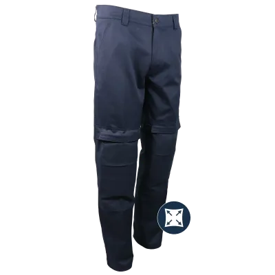 GATTS - Stretch Navy Work Pants with Removable Knee Pad
