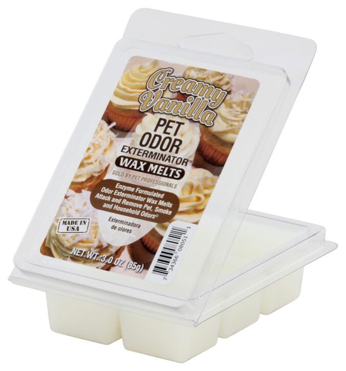 HOLLY MOLLY - Pet Odor Exterminator Wax Melts, Smell: Vanille Crémeuse, Net Weight: 3oz