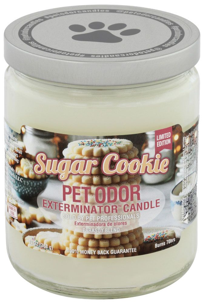 HOLLY MOLLY - Sugar Cookie Pet Odor Exterminator Candle, Net Weight: 13oz