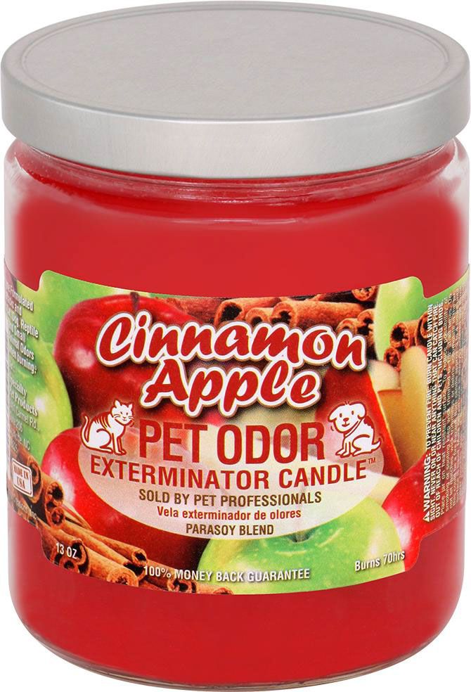 HOLLY MOLLY - Cinnamon Apple Pet Odor Exterminator Candle, Net Weight: 13oz