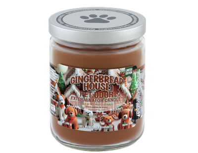 HOLLY MOLLY - Gingerbread House Pet Odor Exterminator Candle