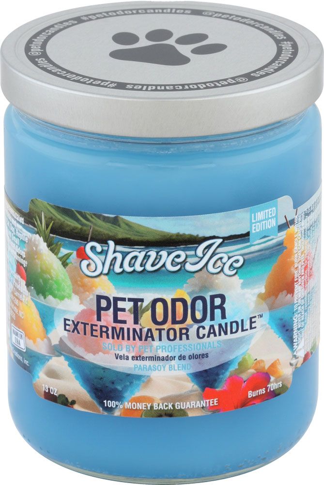 HOLLY MOLLY - Shave Ice Pet Odor Exterminator Candle, Net Weight: 13oz
