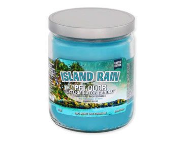 HOLLY MOLLY - Island Rain Pet Odor Exterminator Candle, Net Weight: 13oz