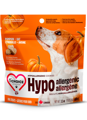 1ST CHOICE - Pumpkin and Oat Hypoallergenic Dog Cookies
