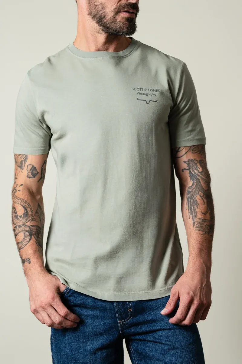 KIMES RANCH - SS Bronc Ride Sage Green T-Shirt