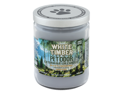 HOLLY MOLLY - White Timber Pet Odor Exterminator Candle