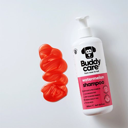 BUDDY CARE - Watermelon Scent Dog Shampoo, Net Weight: 16.9 FL OZ