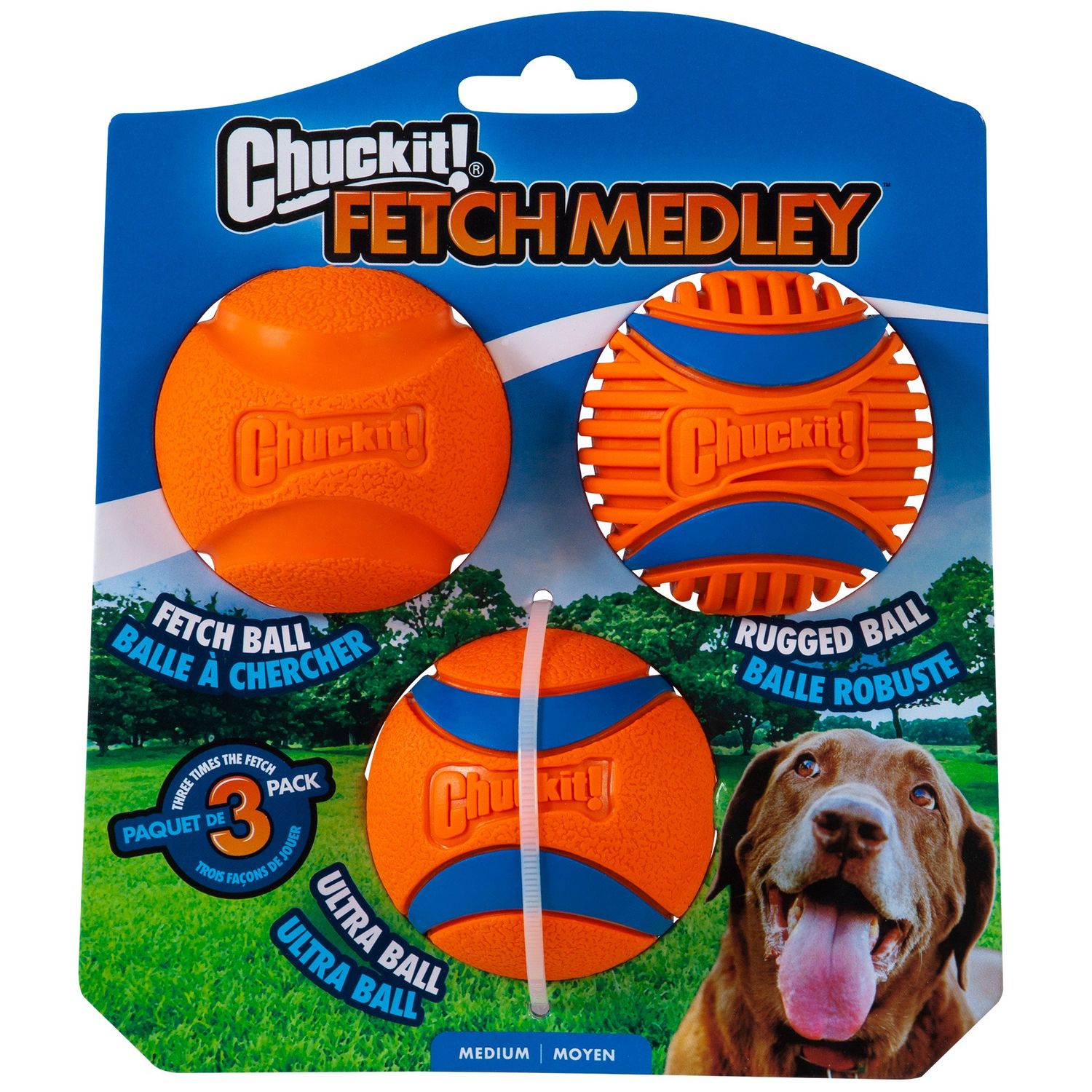 CHUCK IT - Fetch Medley Gen 3, Size: 7.5'' x 6.5'' x 2.5''