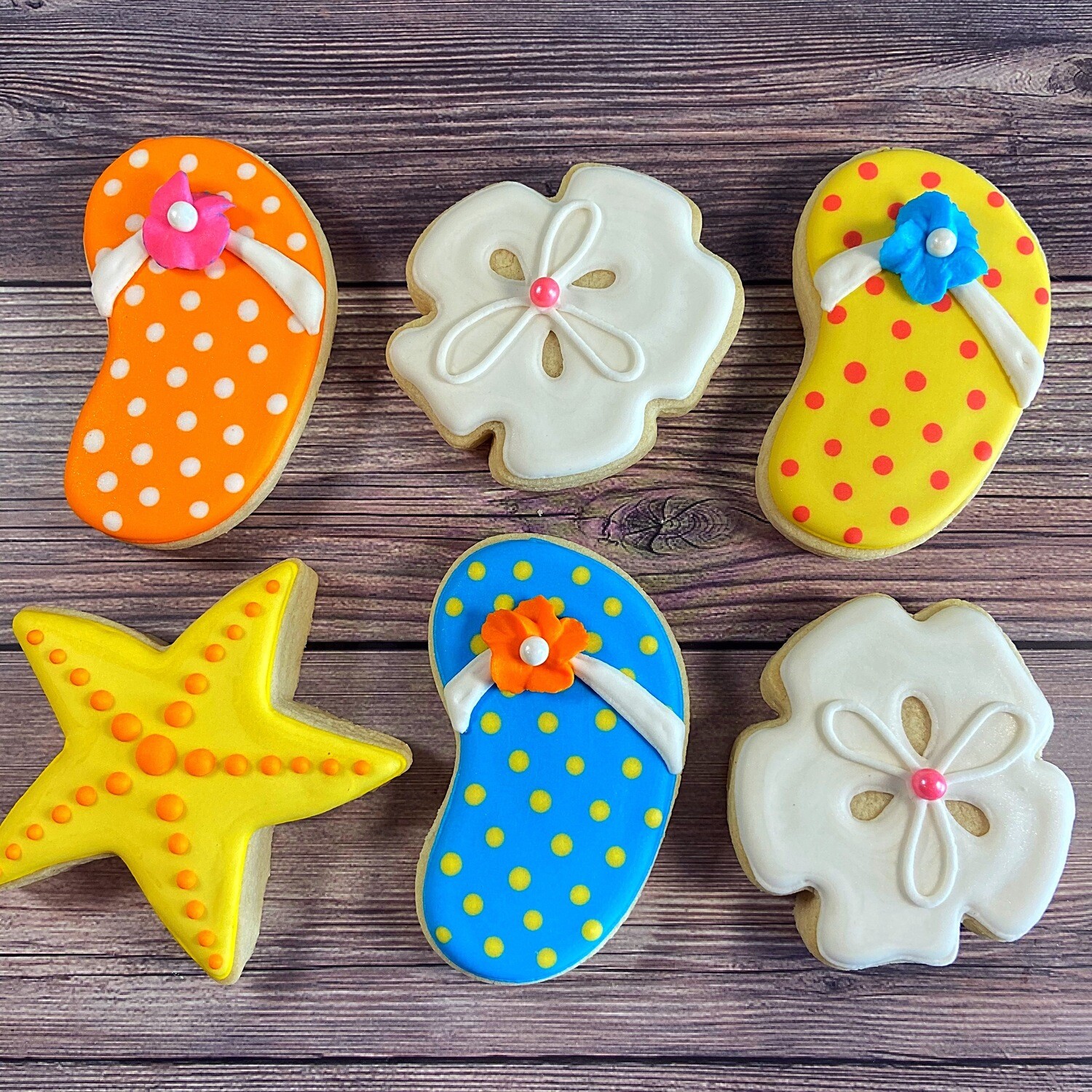 'Flip Flop Cookie Decorating Kit (1 DOZEN)