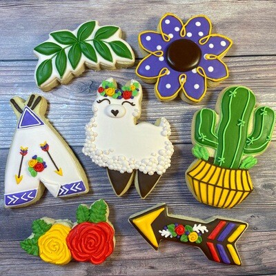 Boho Llama Decorating Kit (DOZEN)