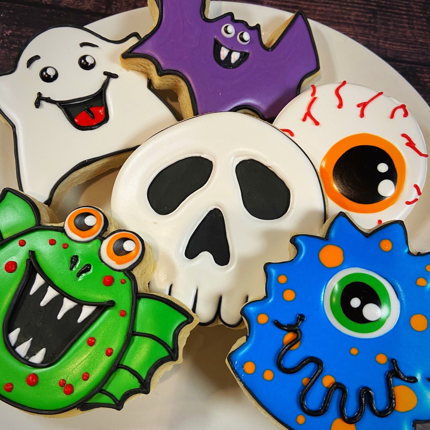 'Monsters Cookie Decorating Kit (DOZEN)