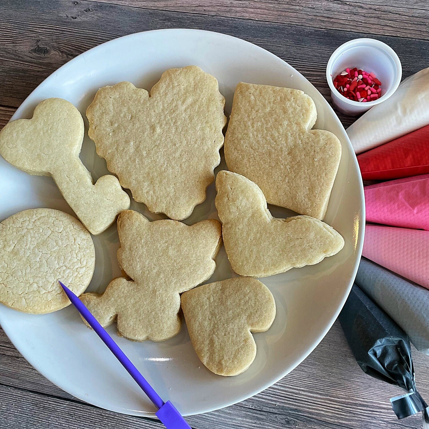 'Foxy Love Cookie Decorating Kit - (DOZEN)