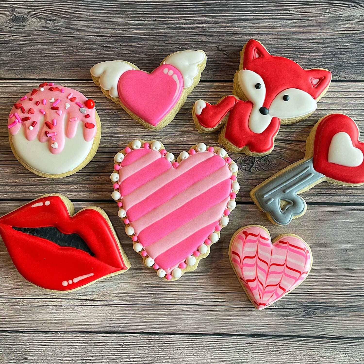 'Foxy Love Cookie Decorating Kit - (DOZEN)